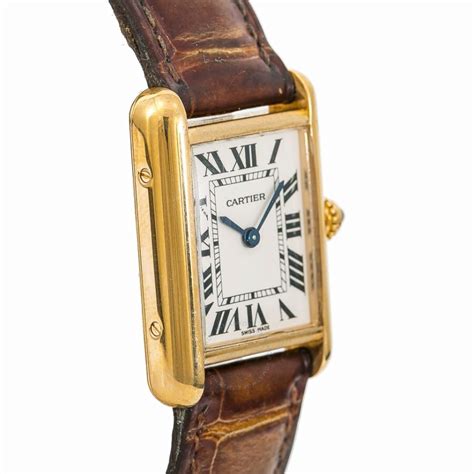 used cartier tank watch ladies|cartier tank must preowned.